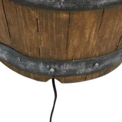 Sunnydaze Decor Sunnydaze 25"H Electric Resin Spiraling Barrel Outdoor Water Fountain With LED Lights 13 Sunnydaze Decor Sunnydaze 25"H Electric Resin Spiraling Barrel Outdoor Water Fountain With LED Lights -Sunnydaze Decor GUEST 716b4dcb 7fe2 4124 88ab 21e1ff7bd44b