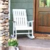 Sunnydaze Decor Sunnydaze Outdoor Rustic Comfort HDPE Rocking Chair - 300 Lb Capacity -Sunnydaze Decor GUEST 753d942b 584f 4e96 bb74 7f596cc4ac94