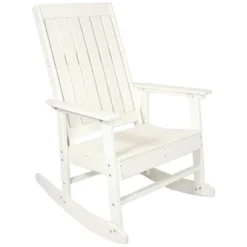 Sunnydaze Decor Sunnydaze Outdoor Rustic Comfort HDPE Rocking Chair - 300 Lb Capacity -Sunnydaze Decor GUEST 757efc5d 0642 4493 b69d 3b6c44636c3f