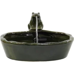 Sunnydaze Decor Sunnydaze Outdoor Solar Powered Ceramic Spitting Frog Water Fountain With Submersible Pump - 7" - Green 17 Sunnydaze Decor Sunnydaze Outdoor Solar Powered Ceramic Spitting Frog Water Fountain With Submersible Pump - 7" - Green -Sunnydaze Decor GUEST 761ccdfe c3a4 4e7b aeec 9d3283870e06