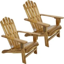 Sunnydaze Decor Sunnydaze Outdoor Natural Fir Wood Rustic Lounge Backyard Patio Adirondack Chair - Light Charred Finish -Sunnydaze Decor GUEST 763add35 4545 45a4 abbc 72c94f47162b