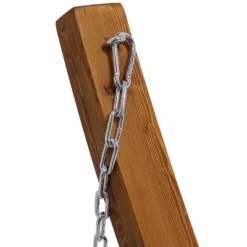 Sunnydaze Decor Sunnydaze Cotton Double Wide 2-Person Rope Hammock With Spreader Bars And Curved Arc Wood Stand - 400 Lb Weight Capacity /13' Stand -Sunnydaze Decor GUEST 76e62659 5536 4d6b 8749 8caa47661c90