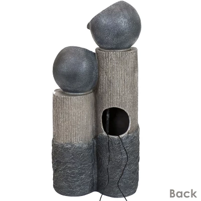 Sunnydaze Decor Sunnydaze Outdoor Solar Powered Polyresin Tiered Cascading Cups Water Fountain With Battery Backup - 29" 9 Sunnydaze Decor Sunnydaze Outdoor Solar Powered Polyresin Tiered Cascading Cups Water Fountain With Battery Backup - 29" - Image 7