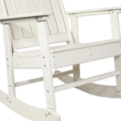 Sunnydaze Decor Sunnydaze Outdoor Rustic Comfort HDPE Rocking Chair - 300 Lb Capacity -Sunnydaze Decor GUEST 7907ff74 e3a5 4f1d 9b31 77735d7ca058