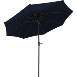 Sunnydaze Decor Sunnydaze Outdoor Aluminum Solution-Dyed Sunbrella Patio Umbrella With Auto Tilt And Crank - 9' -Sunnydaze Decor GUEST 799a310a dc40 42b6 9464 e2d450720810