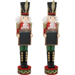 Sunnydaze Decor Sunnydaze Indoor/Outdoor Porch Or Living Room Polyresin Friedrich The Nutcracker With Sign Christmas Holiday Decoration - 36" -Sunnydaze Decor GUEST 7b2e24a8 620b 4a03 bfc4 dcb1a2207780