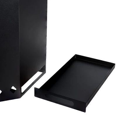 Sunnydaze Decor Sunnydaze Outdoor Wood-Burning Stainless Steel Smokeless Fire Pit For The Backyard - Black - 21.5" 6 Sunnydaze Decor Sunnydaze Outdoor Wood-Burning Stainless Steel Smokeless Fire Pit For The Backyard - Black - 21.5" - Image 4