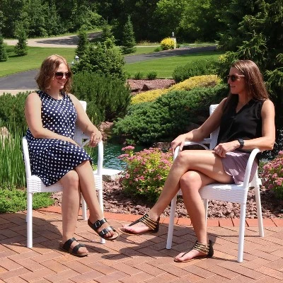 Sunnydaze Decor Sunnydaze Faux Wood Design Plastic All-Weather Commercial-Grade Segesta Indoor/Outdoor Patio Dining Chair 7 Sunnydaze Decor Sunnydaze Faux Wood Design Plastic All-Weather Commercial-Grade Segesta Indoor/Outdoor Patio Dining Chair - Image 5