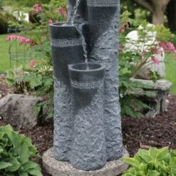 Sunnydaze Decor Sunnydaze 41"H Electric Polystone 4-Tier Staggered Pillars Outdoor Water Fountain With LED Lights 14 Sunnydaze Decor Sunnydaze 41"H Electric Polystone 4-Tier Staggered Pillars Outdoor Water Fountain With LED Lights -Sunnydaze Decor GUEST 7d68c2fb da2e 4296 a27a f2e86137ab22