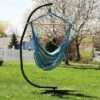 Sunnydaze Decor Sunnydaze Jumbo Extra Large Hanging Rope Hammock Chair Swing For Backyard And Patio - 330 Lb Capacity - Ocean Breeze 2 Sunnydaze Decor Sunnydaze Jumbo Extra Large Hanging Rope Hammock Chair Swing For Backyard And Patio - 330 Lb Capacity - Ocean Breeze -Sunnydaze Decor GUEST 7e788306 2d2a 43ea b05a 6bd2430f0cbe