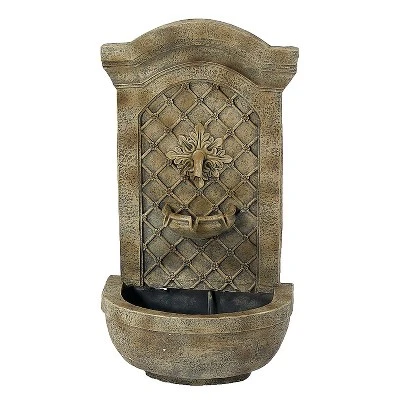 Sunnydaze Decor Sunnydaze 31"H Electric Polystone Rosette Leaf Outdoor Wall-Mount Water Fountain 9 Sunnydaze Decor Sunnydaze 31"H Electric Polystone Rosette Leaf Outdoor Wall-Mount Water Fountain - Image 7