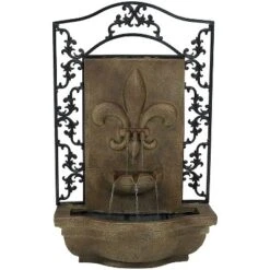 Sunnydaze Decor Sunnydaze French Lily Solar Outdoor Wall Fountain With Battery Pack - 33-Inch 21 Sunnydaze Decor Sunnydaze French Lily Solar Outdoor Wall Fountain With Battery Pack - 33-Inch -Sunnydaze Decor GUEST 7f436915 2677 497e ae24 b8f4a77a65ed