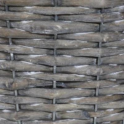 Sunnydaze Decor Sunnydaze Gray Willow Wicker Planter Baskets With Handles And Plastic Lining - Set Of 5 5 Sunnydaze Decor Sunnydaze Gray Willow Wicker Planter Baskets With Handles And Plastic Lining - Set Of 5 - Image 3