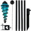 Sunnydaze Decor Sunnydaze Outdoor Adjustable Height Glass And Metal Swirl Patio And Lawn Torch Set -Sunnydaze Decor GUEST 810bc90a 7ab8 4e3b b845 e2456e0eca76