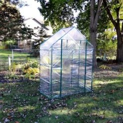 Sunnydaze Decor Sunnydaze Outdoor Portable Tiered Growing Rack Deluxe Walk-In Greenhouse With Roll-Up Door - 4 Shelves - Clear - 54" X 28" X 77" 17 Sunnydaze Decor Sunnydaze Outdoor Portable Tiered Growing Rack Deluxe Walk-In Greenhouse With Roll-Up Door - 4 Shelves - Clear - 54" X 28" X 77" -Sunnydaze Decor GUEST 814f7270 00c1 4a5e ad3c b1005f24139f