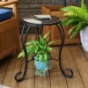 Sunnydaze Decor Sunnydaze Indoor/Outdoor Steel Frame Decorative Antique Ceramic Tile Top Side Table - 12" 1 Sunnydaze Decor Sunnydaze Indoor/Outdoor Steel Frame Decorative Antique Ceramic Tile Top Side Table - 12" -Sunnydaze Decor GUEST 81c1d544 46f4 439c add9 47a827ddc86c