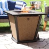 Sunnydaze Decor Sunnydaze Reykir Modern Smokeless Metal Outdoor Fire Pit With Tile Tabletop And Rafa Fabric Sides - 24" H -Sunnydaze Decor GUEST 83e606fb 7c23 44f0 b2ce 85ee8bcddaed
