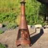 Sunnydaze Decor Sunnydaze Outdoor Backyard Large Freestanding Oxidized Steel Wood-Burning Fire Pit Chiminea - 70" - Rust Finish -Sunnydaze Decor GUEST 86283773 eda7 4a1b 9eb6 8020d1da71f3