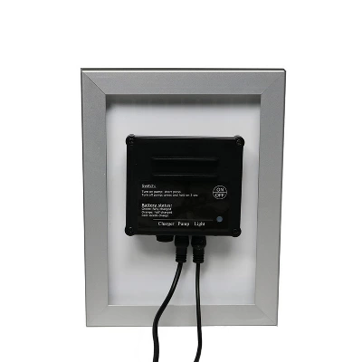 Sunnydaze Decor Sunnydaze Outdoor Solar Powered Rock Falls Water Fountain With Battery Backup, Submersible Pump, And LED Lights - 22" 6 Sunnydaze Decor Sunnydaze Outdoor Solar Powered Rock Falls Water Fountain With Battery Backup, Submersible Pump, And LED Lights - 22" - Image 4