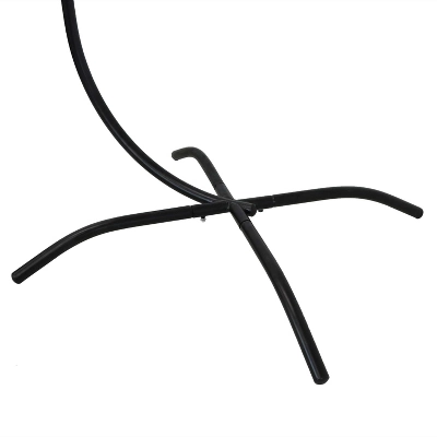Sunnydaze Decor Sunnydaze Durable Steel Egg Chair Stand With Curved Leg Base With Powder-Coated Finish And Hardware - 81" H - Black 4 Sunnydaze Decor Sunnydaze Durable Steel Egg Chair Stand With Curved Leg Base With Powder-Coated Finish And Hardware - 81" H - Black - Image 2