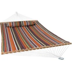 Sunnydaze Decor Sunnydaze Two-Person Quilted Fabric Hammock With Spreader Bars - 450 Lb Weight Capacity 30 Sunnydaze Decor Sunnydaze Two-Person Quilted Fabric Hammock With Spreader Bars - 450 Lb Weight Capacity -Sunnydaze Decor GUEST 89e55340 1034 41ca 94f1 fb4382f7aa3d