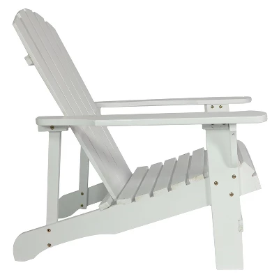 Sunnydaze Decor Sunnydaze Fir Wood Painted Finish Coastal Bliss Outdoor Adirondack Chair 7 Sunnydaze Decor Sunnydaze Fir Wood Painted Finish Coastal Bliss Outdoor Adirondack Chair - Image 5