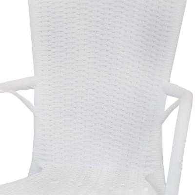Sunnydaze Decor Sunnydaze Faux Wood Design Plastic All-Weather Commercial-Grade Segesta Indoor/Outdoor Patio Dining Chair 6 Sunnydaze Decor Sunnydaze Faux Wood Design Plastic All-Weather Commercial-Grade Segesta Indoor/Outdoor Patio Dining Chair - Image 4