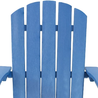 Sunnydaze Decor Sunnydaze Plastic All-Weather Heavy-Duty Outdoor Adirondack Chair With Drink Holder 7 Sunnydaze Decor Sunnydaze Plastic All-Weather Heavy-Duty Outdoor Adirondack Chair With Drink Holder - Image 5