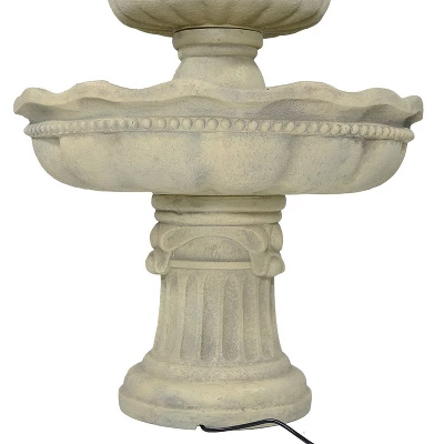Sunnydaze Decor Sunnydaze 51"H Electric Polyresin And Fiberglass 3-Tier Pineapple Top Outdoor Water Fountain 9 Sunnydaze Decor Sunnydaze 51"H Electric Polyresin And Fiberglass 3-Tier Pineapple Top Outdoor Water Fountain - Image 7