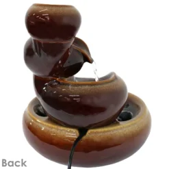 Sunnydaze Decor Sunnydaze Indoor Home Decorative Glazed Smooth Ceramic Tiered Vessels Tabletop Water Fountain - 10" - Brown 12 Sunnydaze Decor Sunnydaze Indoor Home Decorative Glazed Smooth Ceramic Tiered Vessels Tabletop Water Fountain - 10" - Brown -Sunnydaze Decor GUEST 910e8a58 f05f 4815 9b3d 11acbb6899c5