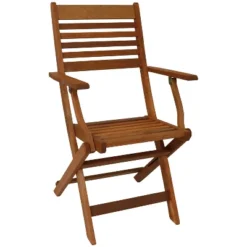 Sunnydaze Decor Sunnydaze Meranti Wood With Teak Oil Finish Wooden Folding Patio Lawn Slatted Arm Chairs Set - Brown - 2pk 12 Sunnydaze Decor Sunnydaze Meranti Wood With Teak Oil Finish Wooden Folding Patio Lawn Slatted Arm Chairs Set - Brown - 2pk -Sunnydaze Decor GUEST 91205147 2c6f 4aaa 92f6 3e198ee52277