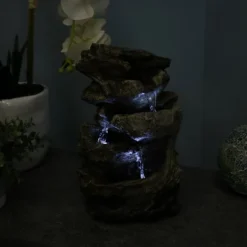 Sunnydaze Decor Sunnydaze Indoor Home Decorative Tiered Rock And Log Waterfall Tabletop Water Fountain With LED Lights - 10" 16 Sunnydaze Decor Sunnydaze Indoor Home Decorative Tiered Rock And Log Waterfall Tabletop Water Fountain With LED Lights - 10" -Sunnydaze Decor GUEST 9143abde 6334 4568 a4a7 a645fc33e004