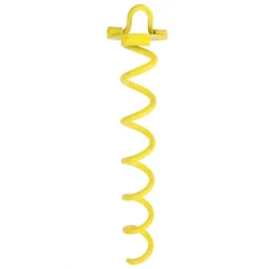 Sunnydaze Decor Sunnydaze Outdoor Tarp Tent Tie-Out Heavy-Duty Spiral Ground Anchor Stake With Folding Ring - Yellow 10 Sunnydaze Decor Sunnydaze Outdoor Tarp Tent Tie-Out Heavy-Duty Spiral Ground Anchor Stake With Folding Ring - Yellow -Sunnydaze Decor GUEST 92c30934 c4c2 44e7 b473 f5f8b4f9e22c