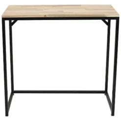 Sunnydaze Decor Sunnydaze Indoor Unfinished Acacia Wood Industrial Rustic Style Rectangular End Accent Table - 35" - Natural -Sunnydaze Decor GUEST 92e7f59e 31ca 4ff9 8dca 865c409147d3