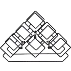 Sunnydaze Decor Sunnydaze Modern 6-Bottle Triangular Wine Rack - Indoor Steel Wire Tabletop Accent - Black 12 Sunnydaze Decor Sunnydaze Modern 6-Bottle Triangular Wine Rack - Indoor Steel Wire Tabletop Accent - Black -Sunnydaze Decor GUEST 92fa8784 0020 4d14 86a4 6b41c00a40e2