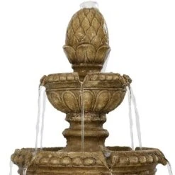 Sunnydaze Decor Sunnydaze 65"H Electric Resin And Concrete 4-Tier Eggshell Edge Outdoor Water Fountain With LED Lights 13 Sunnydaze Decor Sunnydaze 65"H Electric Resin And Concrete 4-Tier Eggshell Edge Outdoor Water Fountain With LED Lights -Sunnydaze Decor GUEST 93d8e8fd 2975 4f36 a228 49c3bd25825b