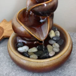 Sunnydaze Decor Sunnydaze Indoor Home Decorative Glazed Smooth Ceramic Tiered Vessels Tabletop Water Fountain - 10" - Brown 11 Sunnydaze Decor Sunnydaze Indoor Home Decorative Glazed Smooth Ceramic Tiered Vessels Tabletop Water Fountain - 10" - Brown -Sunnydaze Decor GUEST 944612cb 70cd 4a5d abf6 182cfbe03ef3