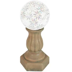 Sunnydaze Decor Sunnydaze Contemporary Pillar Indoor/Outdoor Column-Style Gazing Globe Stand For 10 To 12-Inch Gazing Balls - 16" H -Sunnydaze Decor GUEST 96837e13 772c 46c3 acfa 59145b1a4be8