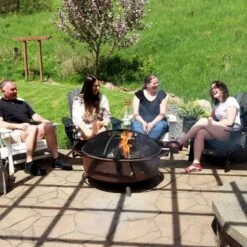Sunnydaze Decor Sunnydaze Outdoor Camping Or Backyard Steel Round Cosmic Fire Pit With Spark Screen And Log Poker - 41.5" - Black 14 Sunnydaze Decor Sunnydaze Outdoor Camping Or Backyard Steel Round Cosmic Fire Pit With Spark Screen And Log Poker - 41.5" - Black -Sunnydaze Decor GUEST 97446452 4878 4975 a14e b27dfbbced74