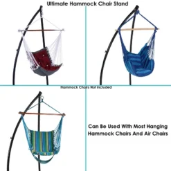 Sunnydaze Decor Sunnydaze Durable Indoor/Outdoor Metal X-Stand Only For Hanging Hammock Chair - 250 Lb Weight Capacity -Sunnydaze Decor GUEST 98db7745 25a0 457a b7ce bd5d710e0838
