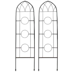 Sunnydaze Decor Sunnydaze 2-Piece Arched Climbing Plants Wall Trellis With Flower Pot Supports 16 Sunnydaze Decor Sunnydaze 2-Piece Arched Climbing Plants Wall Trellis With Flower Pot Supports -Sunnydaze Decor GUEST 9a130011 2267 42bb 9cc4 800613fcf1af