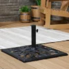 Sunnydaze Decor Sunnydaze Outdoor Heavy-Duty Cast Iron Decorative Imperial Geometric Design Square Patio Umbrella Base - 16" - Black 2 Sunnydaze Decor Sunnydaze Outdoor Heavy-Duty Cast Iron Decorative Imperial Geometric Design Square Patio Umbrella Base - 16" - Black -Sunnydaze Decor GUEST 9a7b2f53 85c7 4017 8c8d 647ae7a494fc
