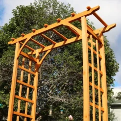 Sunnydaze Decor Sunnydaze Durable Wooden Arbor For Gardening, Walkways, And Wedding Decor With Weatherproof Finish - 78" -Sunnydaze Decor GUEST 9b011c15 fddd 4da0 b12e 94e66150dd7e