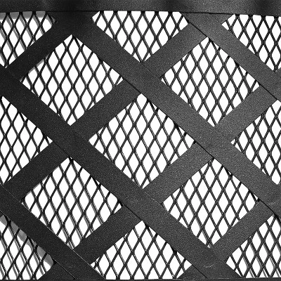 Sunnydaze Decor Sunnydaze Outdoor Camping Or Backyard Steel Diamond Weave Fire Pit Bowl With Spark Screen - 40" - Black 5 Sunnydaze Decor Sunnydaze Outdoor Camping Or Backyard Steel Diamond Weave Fire Pit Bowl With Spark Screen - 40" - Black - Image 3