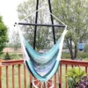 Sunnydaze Decor Sunnydaze Polyester Rope Hanging Caribbean-Style Hammock Chair Swing For Patio, Porch, Or Yard - Lagoon Stripes -Sunnydaze Decor GUEST 9e09247b 33d0 44d8 9f69 b230345e3f35