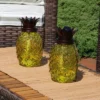 Sunnydaze Decor Sunnydaze Outdoor Adjustable Height 3-in-1 Glass Tropical Pineapple Torches With Connected Snuffs And Metal Poles - 2pk -Sunnydaze Decor GUEST a1400933 0ab3 4fc6 9288 7e94a704cf31