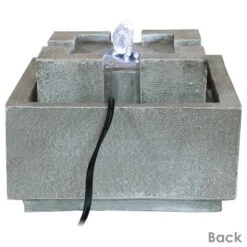 Sunnydaze Decor Sunnydaze Indoor Home Office Decorative Square Dynasty Bubbling Tabletop Water Fountain Feature - 7" -Sunnydaze Decor GUEST a23502e7 17e8 430c 871e bbc706d97763