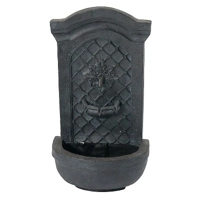 Sunnydaze Decor Sunnydaze 31"H Electric Polystone Rosette Leaf Outdoor Wall-Mount Water Fountain 8 Sunnydaze Decor Sunnydaze 31"H Electric Polystone Rosette Leaf Outdoor Wall-Mount Water Fountain - Image 6
