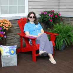 Sunnydaze Decor Sunnydaze Outdoor Painted Fir Wood Lounge Backyard Patio Adirondack Chair With Adjustable Backrest 9 Sunnydaze Decor Sunnydaze Outdoor Painted Fir Wood Lounge Backyard Patio Adirondack Chair With Adjustable Backrest -Sunnydaze Decor GUEST a3309bbf b92e 4699 8fcf e2e624b4367e