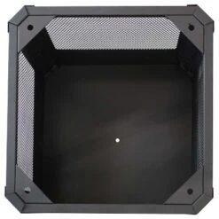 Sunnydaze Decor Sunnydaze Outdoor Camping Or Backyard Steel Square Grelha Fire Pit With Grilling Grate - 16" - Black -Sunnydaze Decor GUEST a4a76eda 0076 425b a7ba b08e9b03f9c4